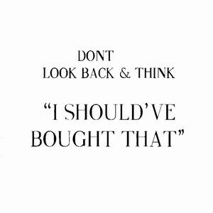 No Regrets!